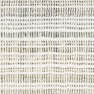 Homeroots 5' Elegant Ivory And Gold Striped Power Loom Area Rug - Stain Resistant, Perfect For Any Decor 10' X 13' Polyester 575039