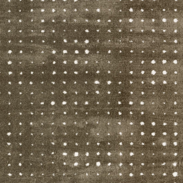 Homeroots 5' Artistic Brown Geometric Power Loom Area Rug – Stain Resistant, Perfect For Homes With Kids & Pets 5' X 8' Polyester 575043