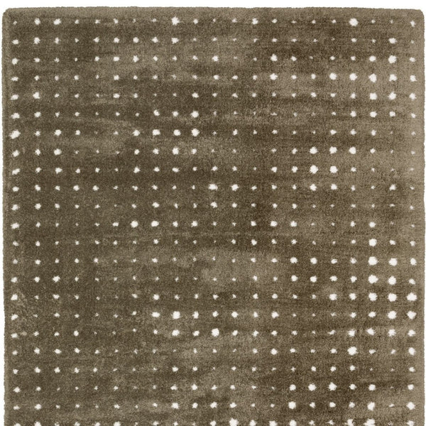 Homeroots 5' Artistic Brown Geometric Power Loom Area Rug – Stain Resistant, Perfect For Homes With Kids & Pets 5' X 8' Polyester 575043