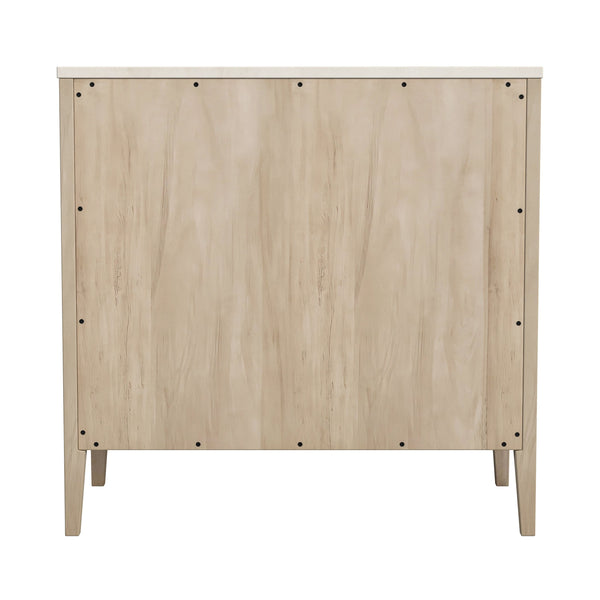 Butler Specialty Mayfair 3-drawer Chest - Elegant Wood And Marble Storage Solution With Antique Brass Accents Light Brown Java Wood,Gamelina Veneer,Mdf,Marble 5750455-butler