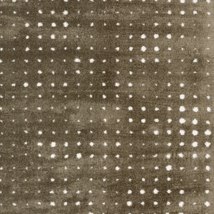 Homeroots 5' Artistic Brown Geometric Power Loom Area Rug – Stain Resistant, Perfect For Homes With Kids & Pets 4' X 6' Polyester 575045