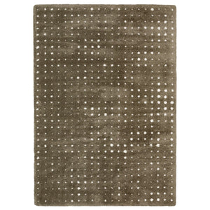 HomeRoots 5' Modern Brown and Ivory Geometric Area Rug - Soft, Durable, Stylish for Living Rooms and More 4' X 6' 575045