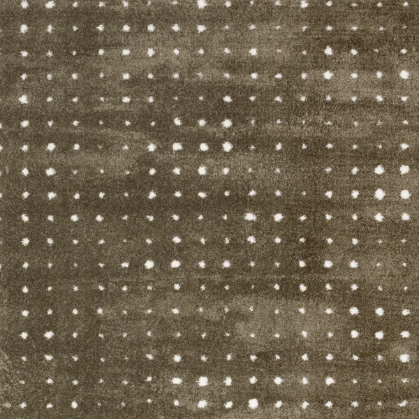 Homeroots 5' Artistic Brown Geometric Power Loom Area Rug – Stain Resistant, Perfect For Homes With Kids & Pets 7' X 10' Polyester 575046