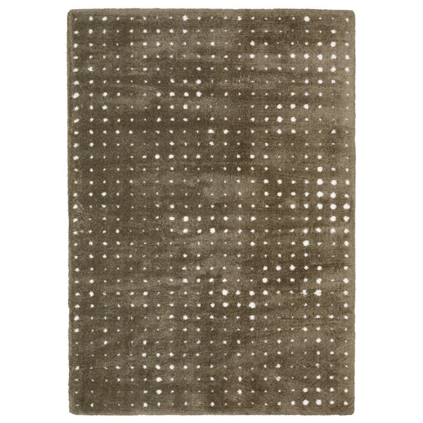 HomeRoots 5' Modern Brown and Ivory Geometric Area Rug - Soft, Durable, Stylish for Living Rooms and More 7' X 10' 575046