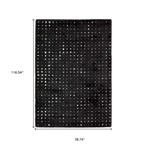 Homeroots 5' Artistic Brown Geometric Power Loom Area Rug – Stain Resistant, Perfect For Homes With Kids & Pets 7' X 10' Polyester 575051