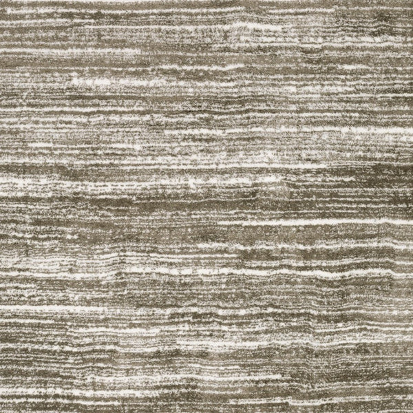 Homeroots 5' Distressed Brown Striped Area Rug – Stylish, Stain-resistant Comfort For Family Spaces & Pets 5' X 8' Polyester 575053