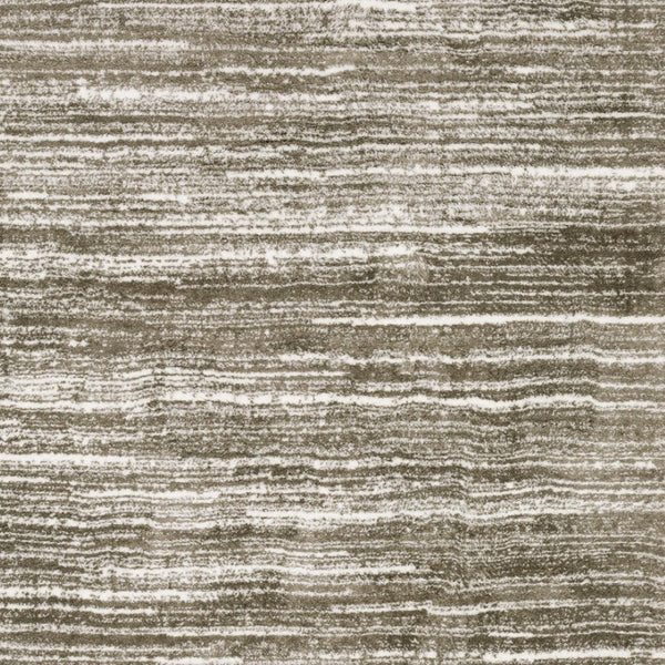Homeroots 5' Distressed Brown Striped Area Rug – Stylish, Stain-resistant Comfort For Family Spaces & Pets 4' X 6' Polyester 575055