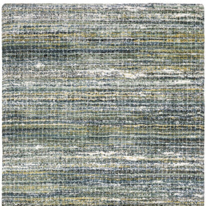 Homeroots 5' Artistic Green Geometric Area Rug - Stain Resistant Design For Stylish Living Spaces & Homes 5' X 8' Polyester 575063