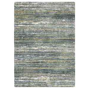 Homeroots 5' Artistic Green Geometric Area Rug - Stain Resistant Design For Stylish Living Spaces & Homes 10' X 13' Polyester 575064