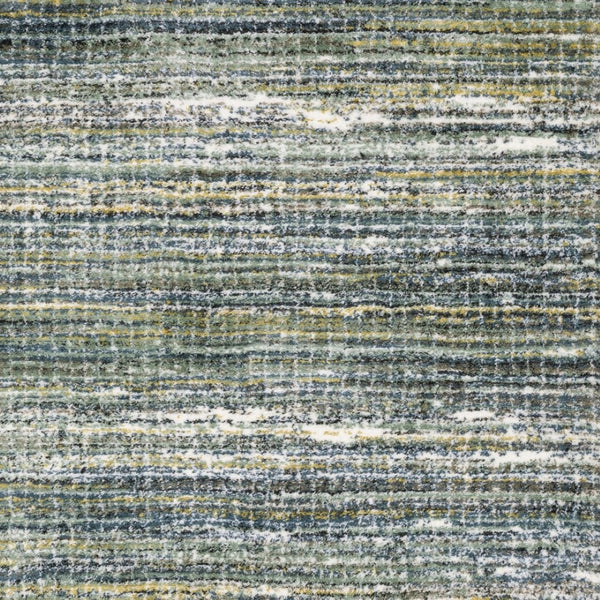 Homeroots 5' Artistic Green Geometric Area Rug - Stain Resistant Design For Stylish Living Spaces & Homes 4' X 6' Polyester 575065