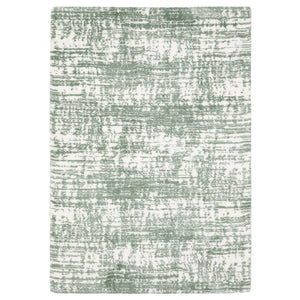 HomeRoots 5' Green and Ivory Abstract Area Rug - Modern Style, Plush Pile, Stain Resistant for Family Homes 10' X 13' 575074