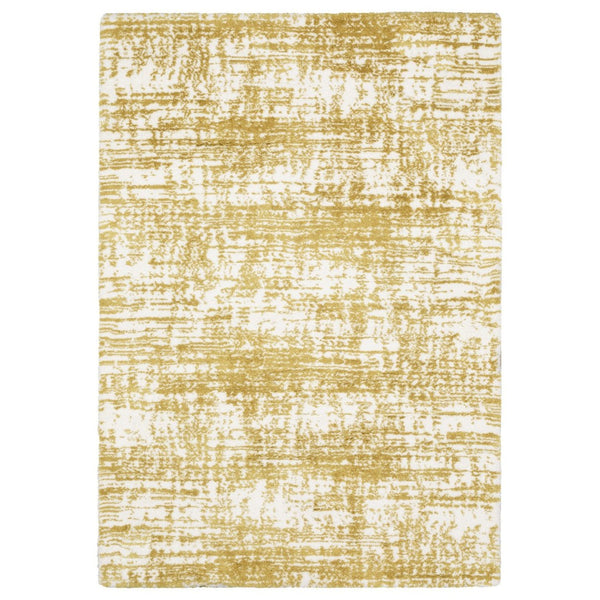 HomeRoots 5' Green and Ivory Abstract Area Rug - Modern Style, Plush Pile, Stain Resistant for Family Homes 7' X 10' 575081