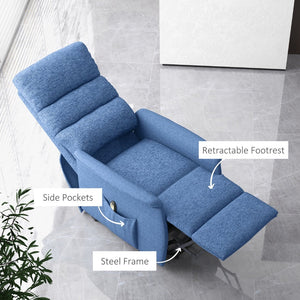 English Elm Electric Power Lift Recliner Chair with Wired Remote Linen Upholstery Living Room T3971P405809