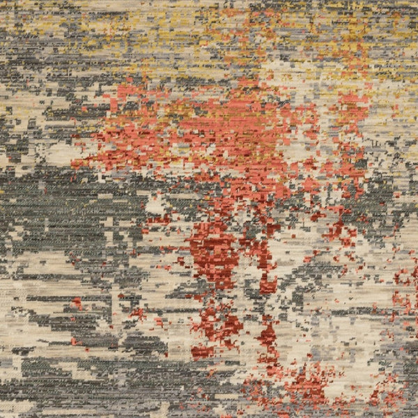 Homeroots 2' Beige And Pink Abstract Area Rug With Fringe – Stylish Design For Cozy Home Décor Upgrade 2' X 3' Wool Blend 575200