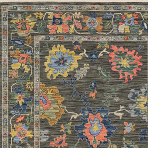 Homeroots 2' Cozy Gray Oriental Area Rug With Fringe - Elevate Your Space With Timeless Style And Warmth 2' X 3' Wool Blend 575205