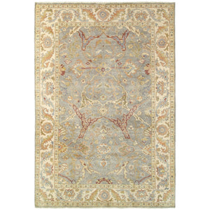 HomeRoots 2' Hand-Knotted Wool Area Rug in Gray and Beige – Timeless Oriental Design for Any Interior Style 2' X 3' 575212
