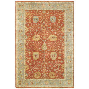 HomeRoots 2' Timeless Red and Gray Hand-Knotted Wool Oriental Area Rug for Elegant Home Decor Accents 2' X 3' 575213