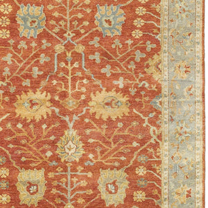 Homeroots 2' Hand Knotted Red And Gray Wool Oriental Area Rug – Unique Artisan Craftsmanship For Your Home 2' X 3' Wool 575213