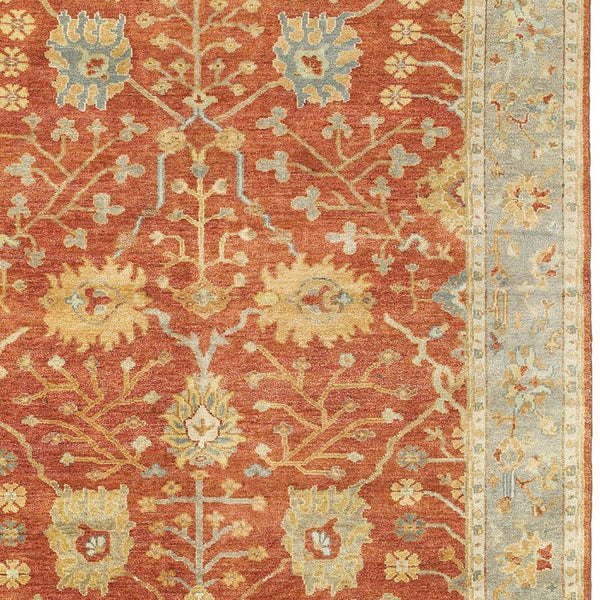 Homeroots 2' Hand Knotted Red And Gray Wool Oriental Area Rug – Unique Artisan Craftsmanship For Your Home 2' X 3' Wool 575213