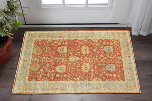 Homeroots 2' Hand Knotted Red And Gray Wool Oriental Area Rug – Unique Artisan Craftsmanship For Your Home 2' X 3' Wool 575213