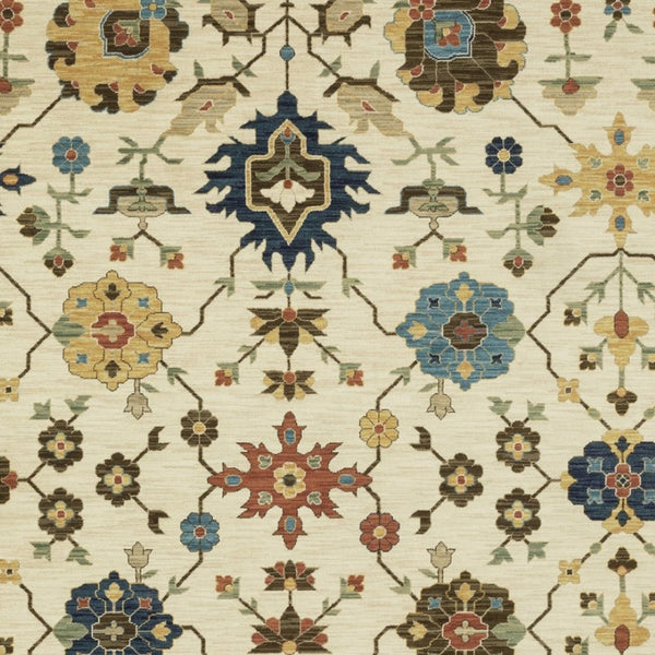 Homeroots 5' Blue Oriental Area Rug With Fringe – Stain Resistant, Stylish Design Perfect For Any Room Decor 3' X 5' Polypropylene 575221