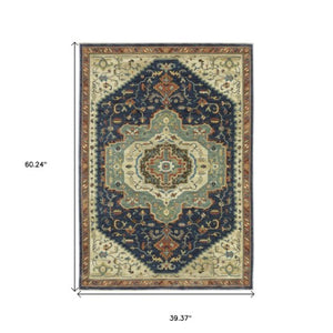 Homeroots 5' Brown Oriental Area Rug With Fringe - Stain Resistant, Warm Design Perfect For Homes With Kids & Pets 3' X 5' Polypropylene 575235