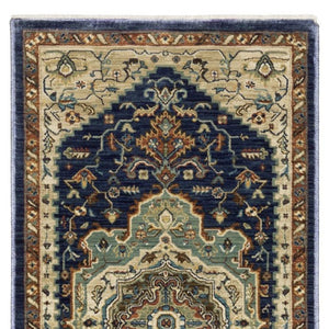 Homeroots 5' Brown Oriental Area Rug With Fringe - Stain Resistant, Warm Design Perfect For Homes With Kids & Pets 8' Runner Polypropylene 575236