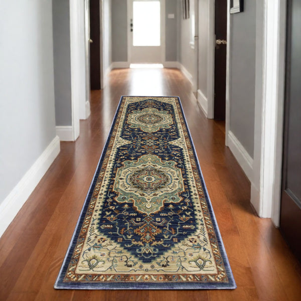 Homeroots 5' Brown Oriental Area Rug With Fringe - Stain Resistant, Warm Design Perfect For Homes With Kids & Pets 8' Runner Polypropylene 575236