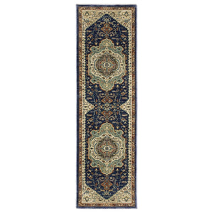 HomeRoots 5' Classic Brown and Orange Oriental Area Rug with Fringe - Durable, Stain-Resistant Design for Homes 8' Runner 575236