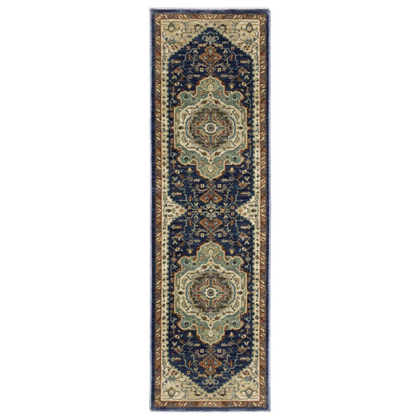 HomeRoots 5' Classic Brown and Orange Oriental Area Rug with Fringe - Durable, Stain-Resistant Design for Homes 8' Runner 575236