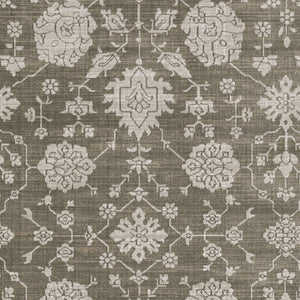 Homeroots 4' Gray Oriental Area Rug - Stylish, Stain-resistant Design For Cozy Spaces And Modern Decor 4' X 6' Polyester 575243