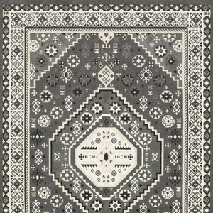 Homeroots 3' Gray Medallion Area Rug – Stylish, Stain-resistant Design To Elevate Your Living Space Decor 3' X 5' Polypropylene,Polyester 575255