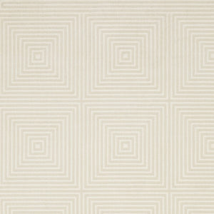 Homeroots 3' Stylish Ivory Geometric Power Loom Area Rug - Perfect For Homes With Kids And Pets, Stain Resistant 3' X 5' Polypropylene,Polyester 575257