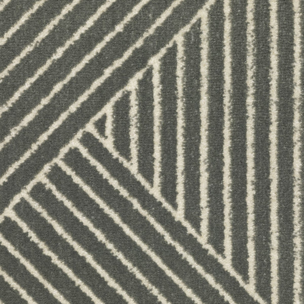 Homeroots 3' Gray Geometric Area Rug - Stylish, Stain-resistant Design For Modern Homes And Cozy Spaces 3' X 5' Polypropylene,Polyester 575261