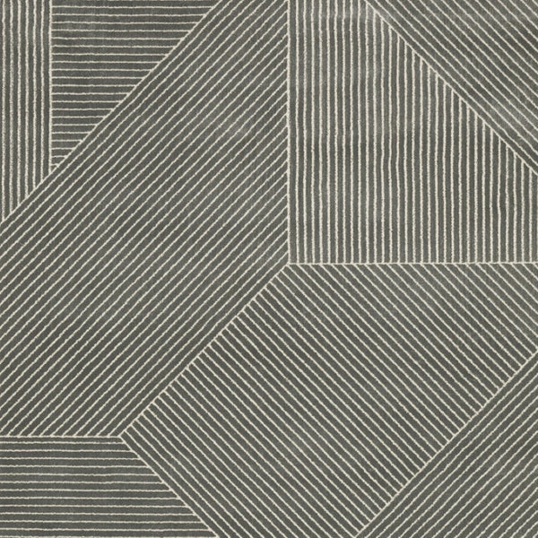 Homeroots 3' Gray Geometric Area Rug - Stylish, Stain-resistant Design For Modern Homes And Cozy Spaces 3' X 5' Polypropylene,Polyester 575261