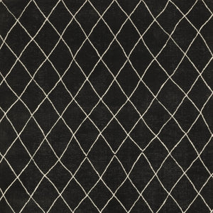 Homeroots 3' Charcoal And Ivory Trellis Area Rug - Stylish, Stain-resistant Design For Modern Home Decor 3' X 5' Polypropylene,Polyester 575265