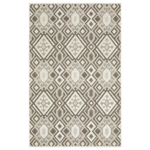 HomeRoots 5' Elegant Brown and Beige Tribal Area Rug - Durable, Stain-Resistant Design for Any Room Decor 3' X 5' 575284