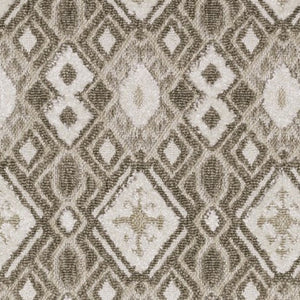 HomeRoots 5' Elegant Brown and Beige Tribal Area Rug - Durable, Stain-Resistant Design for Any Room Decor 8' Runner 575285