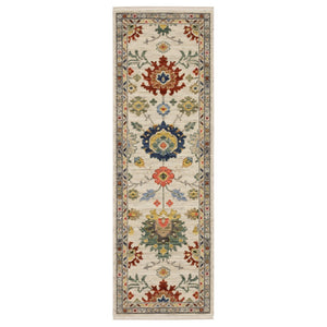 HomeRoots 6' Elegant Gray Blue Green Oriental Runner Rug with Fringed Tassels for Hallways and Entryways 6' Runner 575291