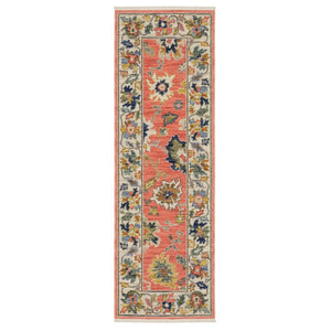 HomeRoots 6' Elegant Blue Green and Ivory Oriental Runner Rug with Fringe for Classic Home Décor Appeal 6' Runner 575293