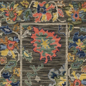 Homeroots 2' Cozy Gray Oriental Area Rug With Fringe - Elevate Your Space With Timeless Style And Warmth 6' Runner Wool Blend 575294