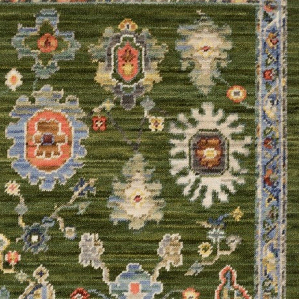 Homeroots 2' Yellow Oriental Area Rug With Fringe - Timeless Design For Cozy Home Decor And Warmth 6' Runner Wool Blend 575296