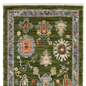 Homeroots 2' Yellow Oriental Area Rug With Fringe - Timeless Design For Cozy Home Decor And Warmth 6' Runner Wool Blend 575296