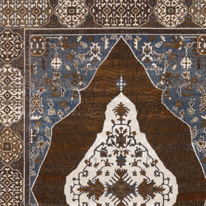 Homeroots 4' Gray Medallion Area Rug – Stain-resistant, Soft Texture, Perfect For Kids & Pets, Stylish Decor 4' X 6' Polyester 575334