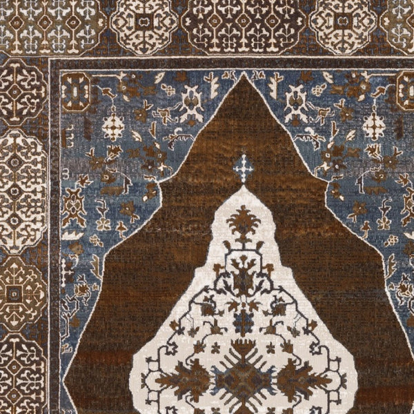 Homeroots 4' Gray Medallion Area Rug – Stain-resistant, Soft Texture, Perfect For Kids & Pets, Stylish Decor 4' X 6' Polyester 575334