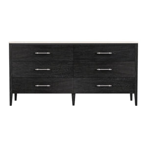 Butler Specialty Mayfair 3-drawer Chest: Exquisite Wood & Marble Design With Antique Silver Hardware For Elegance Black Mindi Wood,Mindi Veneer,Mdf,Marble 5753432-butler