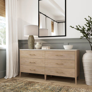 Butler Specialty Mayfair 3-drawer Chest - Elegant Wood And Marble Storage Solution With Antique Brass Accents Light Brown Java Wood,Gamelina Veneer,Mdf,Marble 5753455-butler