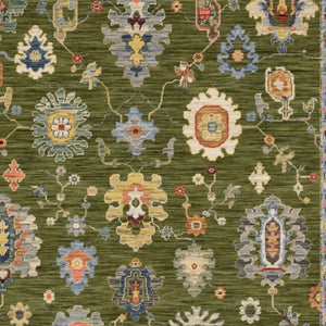 Homeroots 2' Yellow Oriental Area Rug With Fringe - Timeless Design For Cozy Home Decor And Warmth 3' X 5' Wool Blend 575348