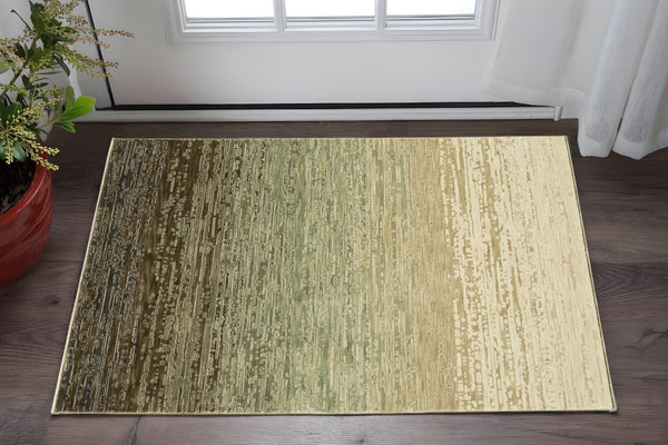 Homeroots 3'' Brown Abstract Area Rug - Stylish, Stain-resistant Comfort For Homes With Kids And Pets 3' X 5' Polypropylene,Polyester 575386