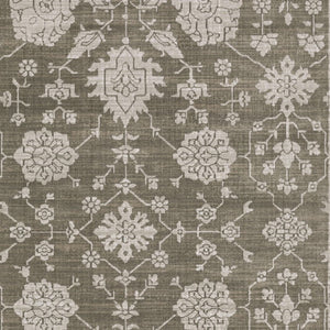 Homeroots 4' Gray Oriental Area Rug - Stylish, Stain-resistant Design For Cozy Spaces And Modern Decor 5' X 8' Polyester 575394